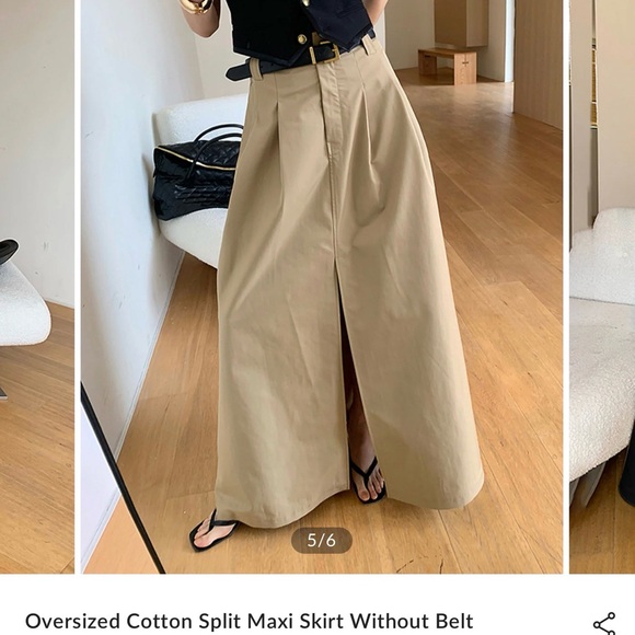 Commense Tan Maxi Skirt - Picture 5 of 8